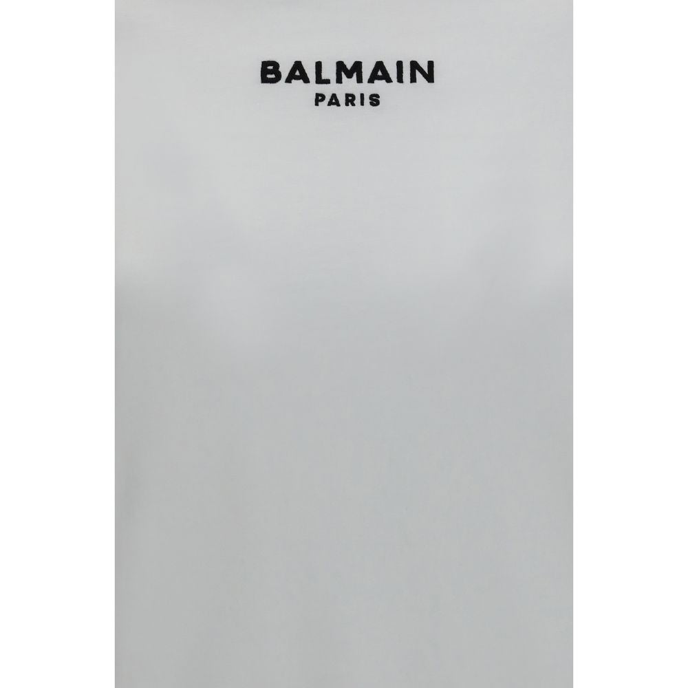 Balmain Weißes Baumwoll-T-Shirt-3