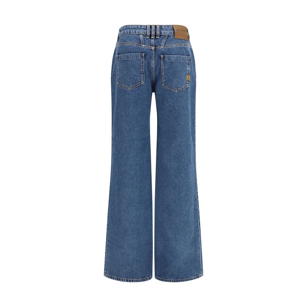 Balmain Blaue Baumwolljeans Denim-2