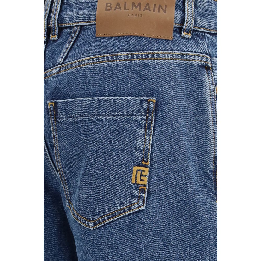 Balmain Blaue Baumwolljeans Denim-3