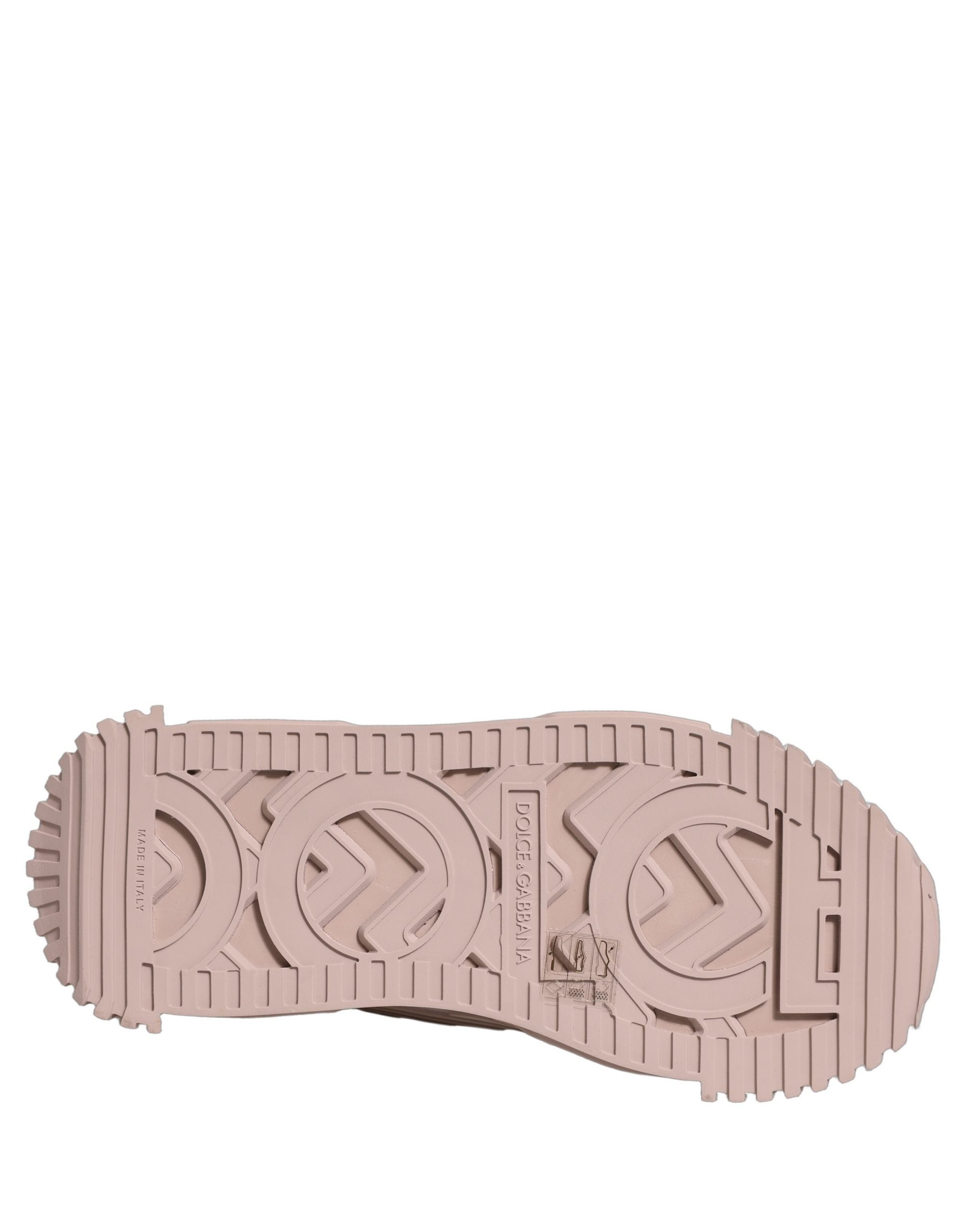 Dolce & Gabbana Pink Lace NS1 Low Top Sneaker Sports Shoes-1
