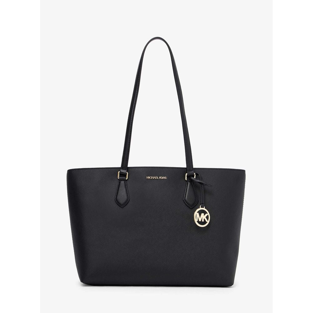 Michael Kors Schwarze Canvas Handtasche-1