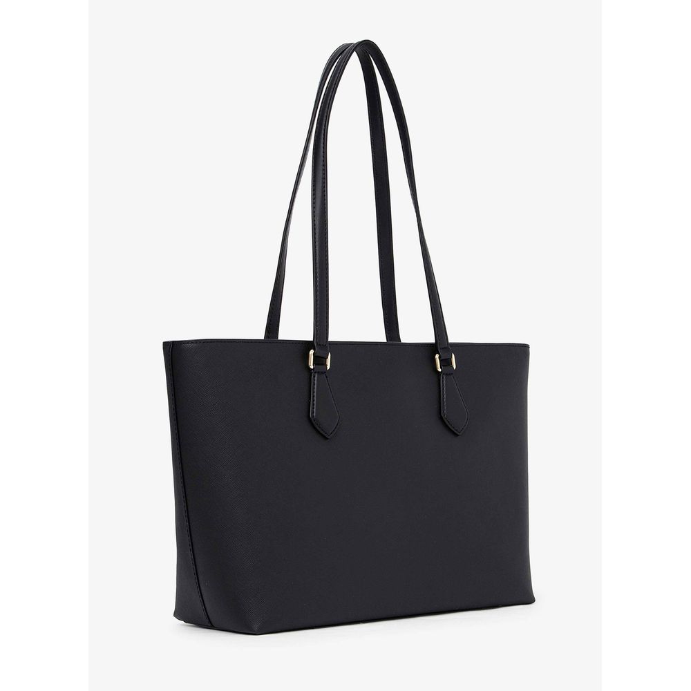 Michael Kors Schwarze Canvas Handtasche-2
