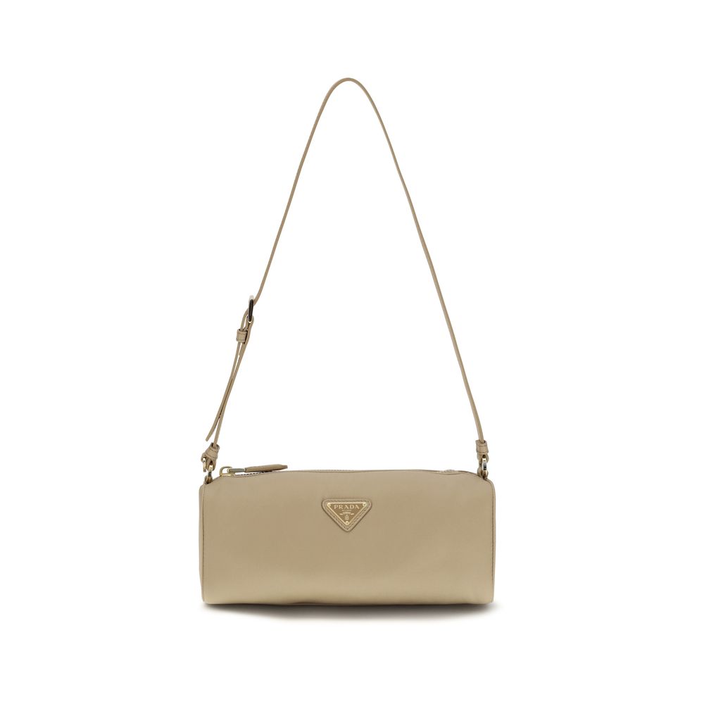 Prada Beige Nylon Schultertasche-1