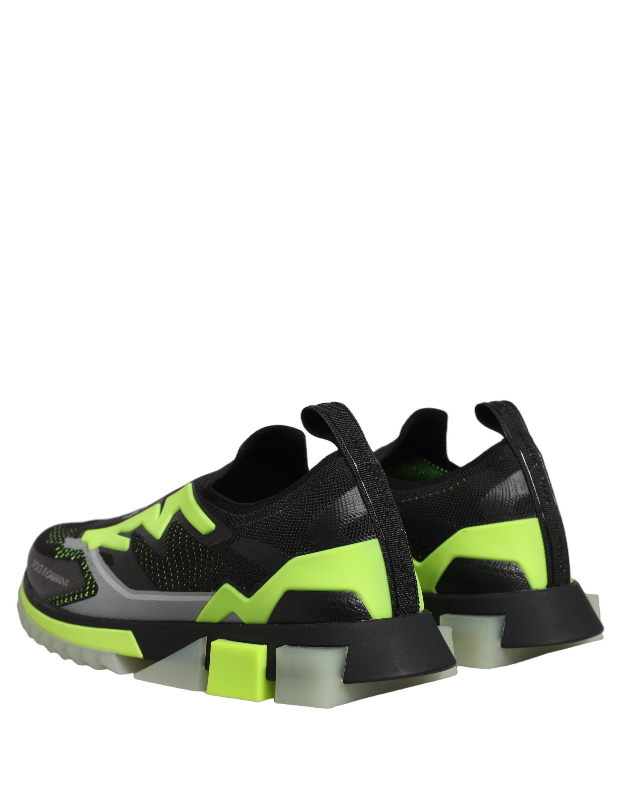 Dolce & Gabbana Schwarze und grüne Sorrento Low-Top-Sneaker-3