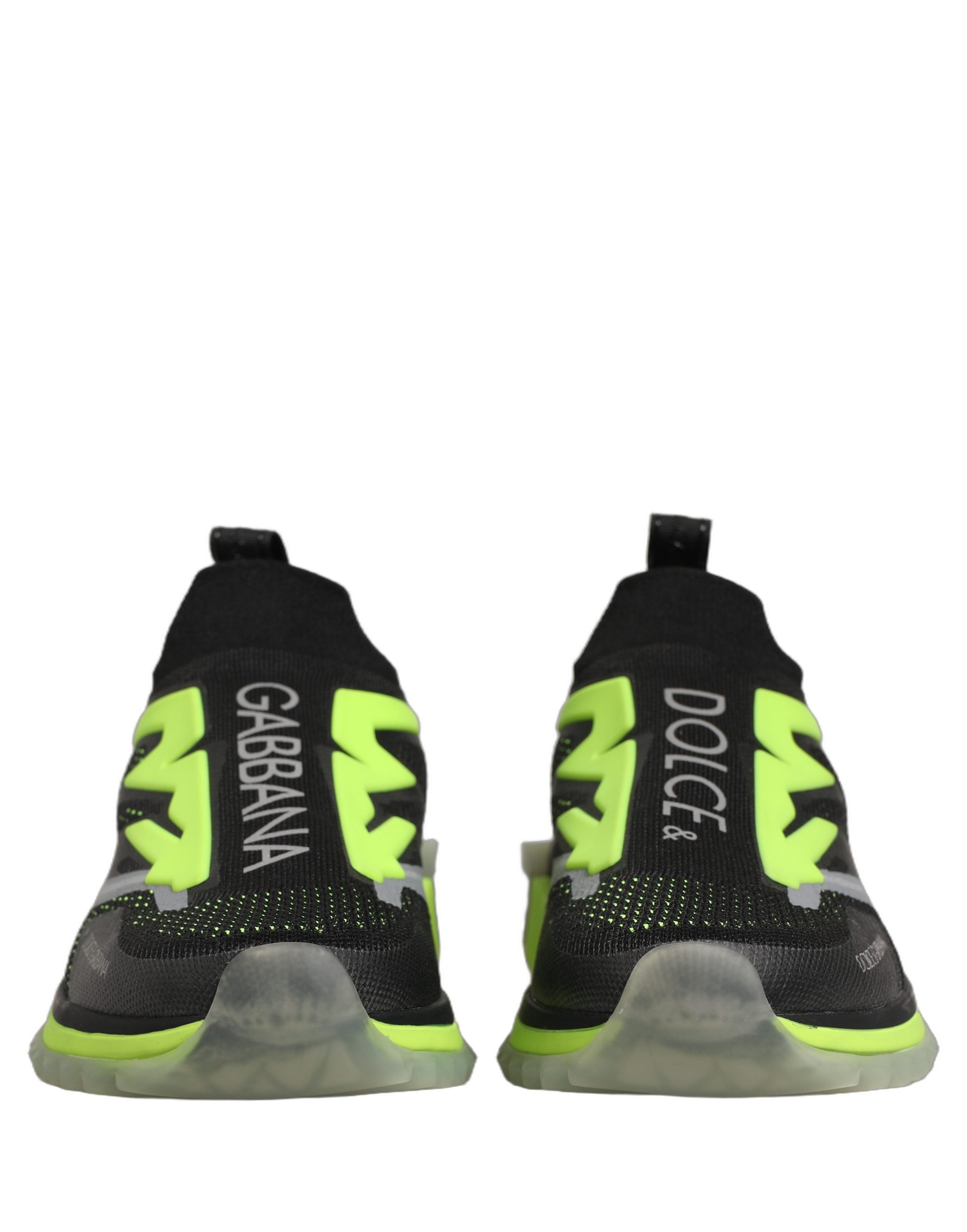 Dolce & Gabbana Schwarze und grüne Sorrento Low-Top-Sneaker-5