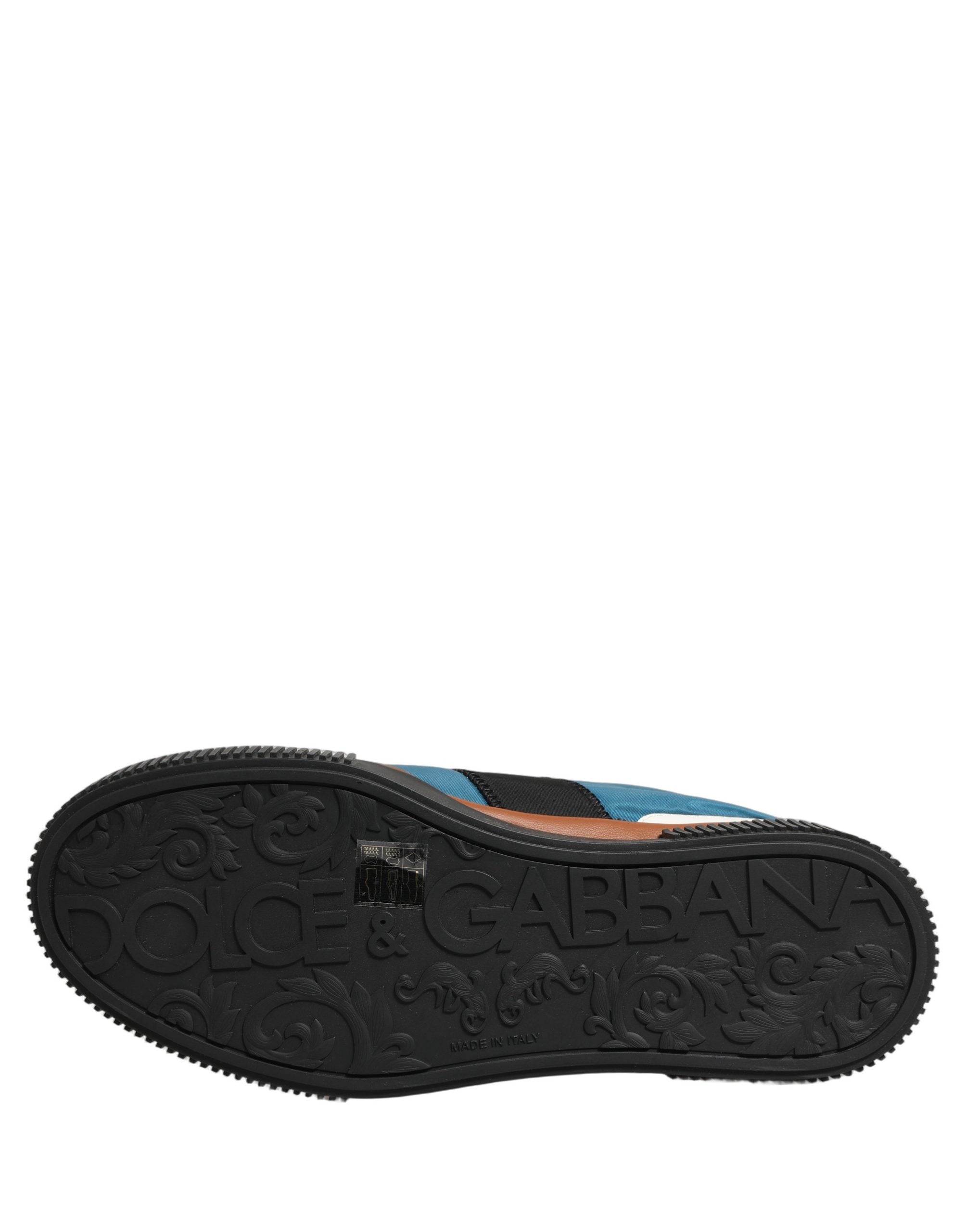 Dolce & Gabbana Mehrfarbige Leder MIAMI Low-Top-Sneaker für Herren-1