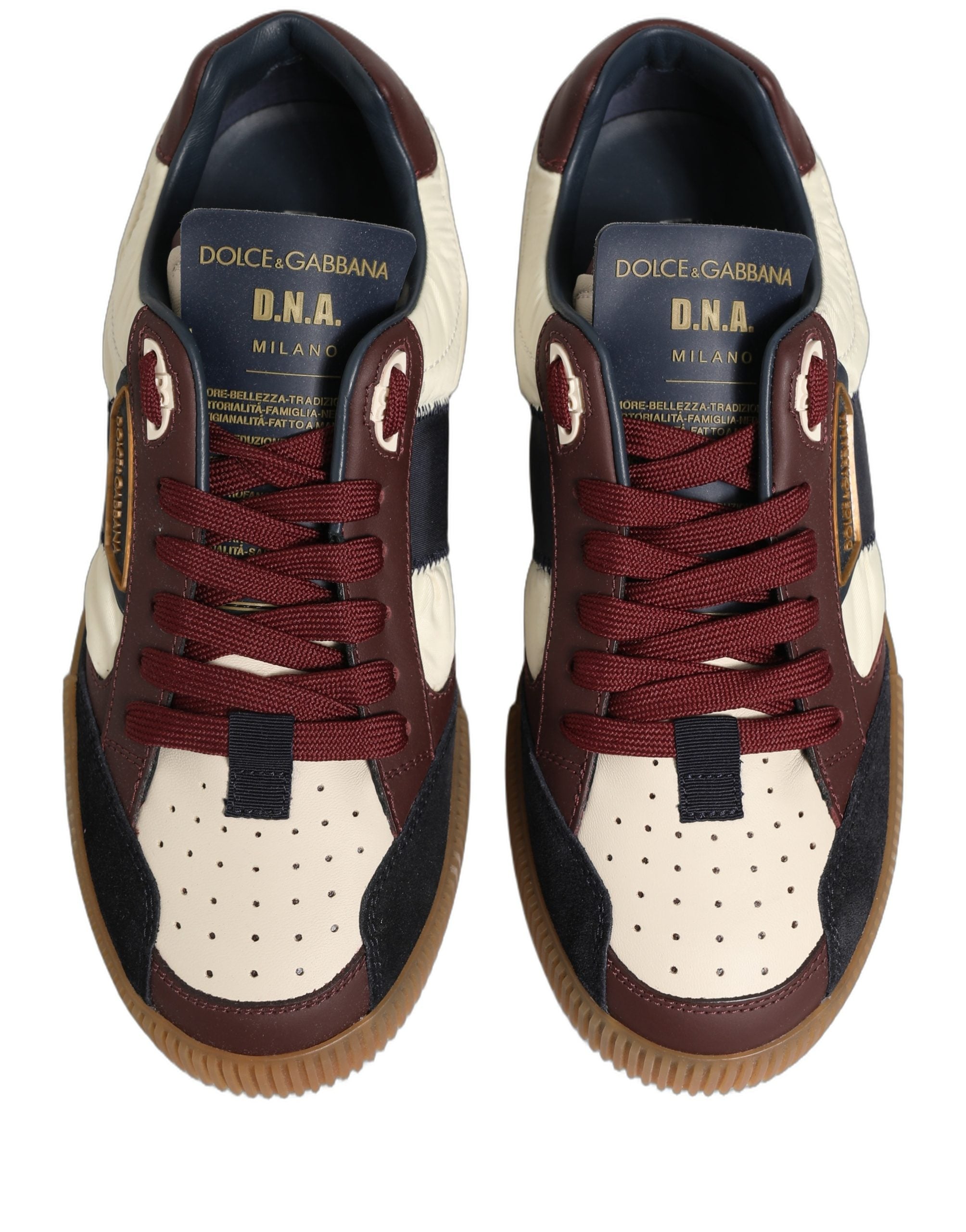 Dolce & Gabbana Mehrfarbige Leder MIAMI Low-Top-Sneaker für Herren-2