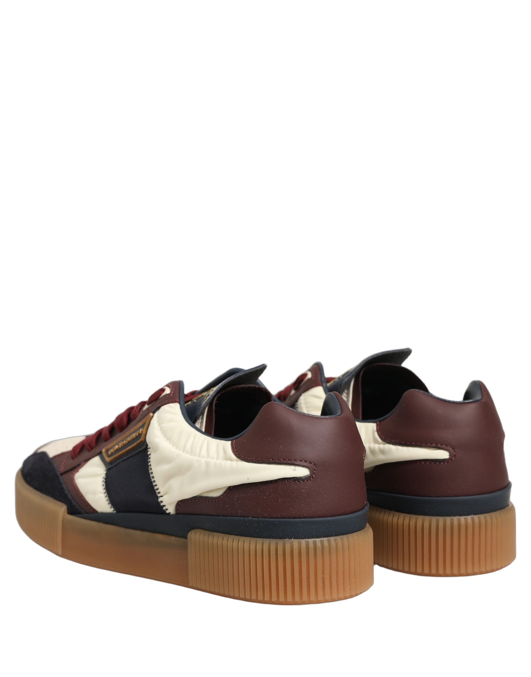 Dolce & Gabbana Mehrfarbige Leder MIAMI Low-Top-Sneaker für Herren-4