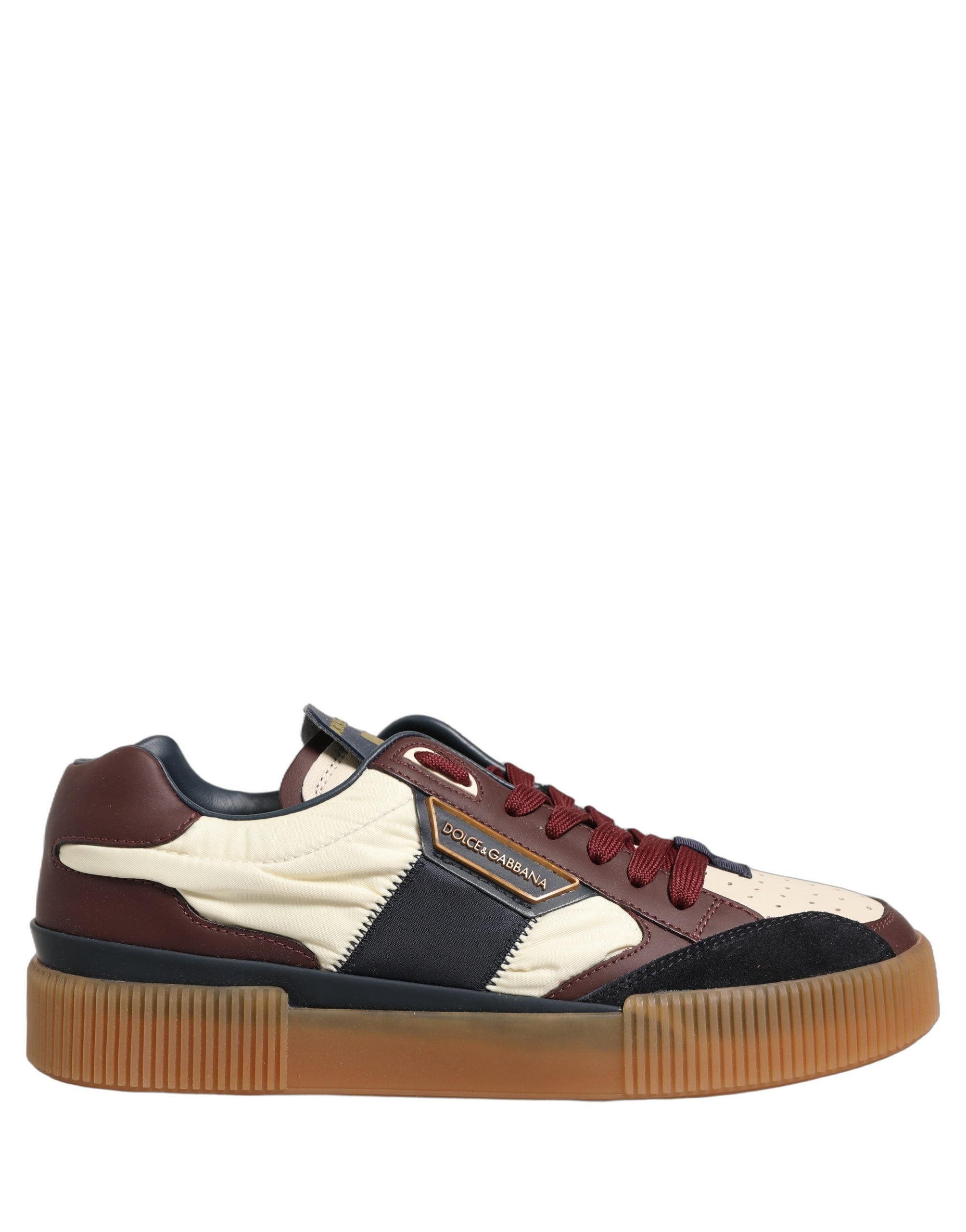Dolce & Gabbana Mehrfarbige Leder MIAMI Low-Top-Sneaker für Herren-6