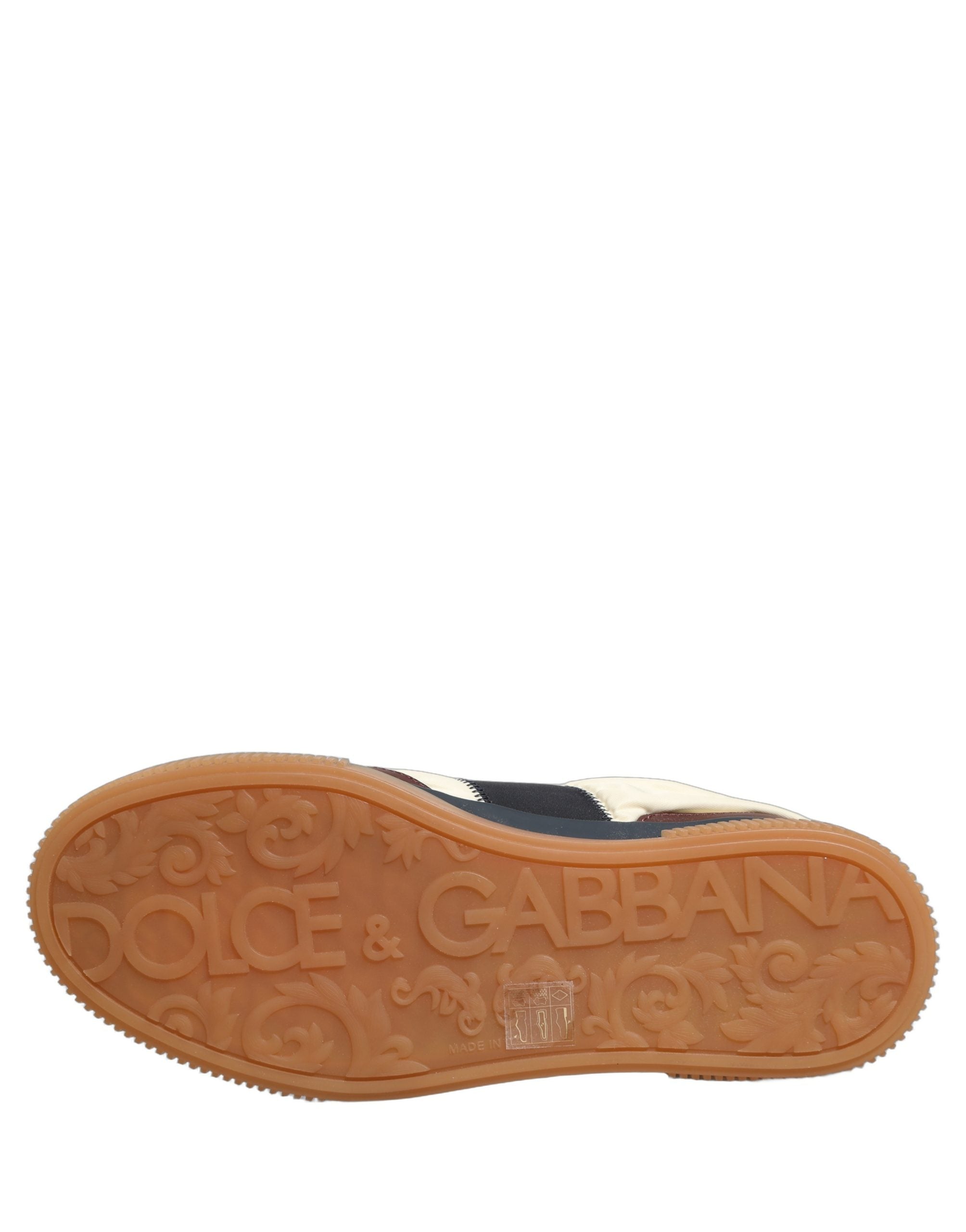 Dolce & Gabbana Mehrfarbige Leder MIAMI Low-Top-Sneaker für Herren-8