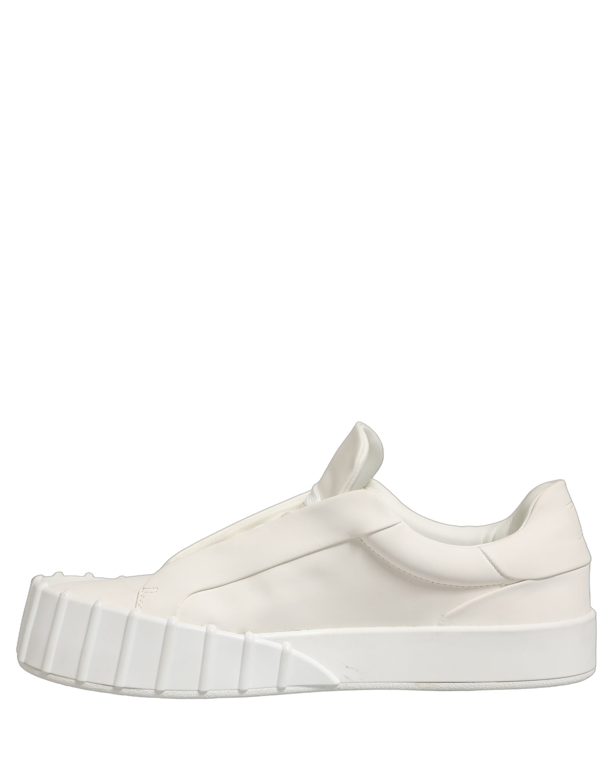 Dolce & Gabbana Weiße Leder Low Top Lace Up Sneakers Schuhe-5