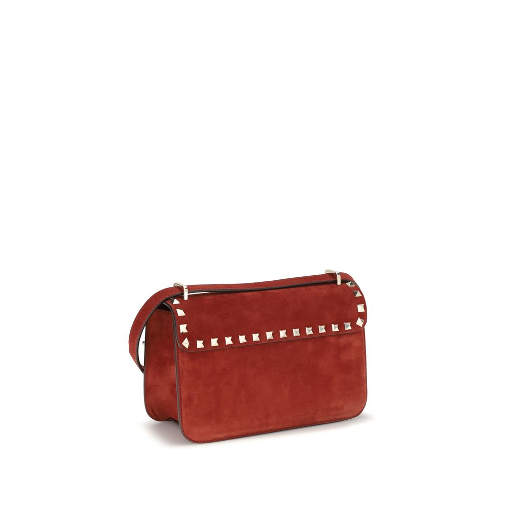 Valentino Garavani Schultertasche aus mehrfarbigem Wildleder-3