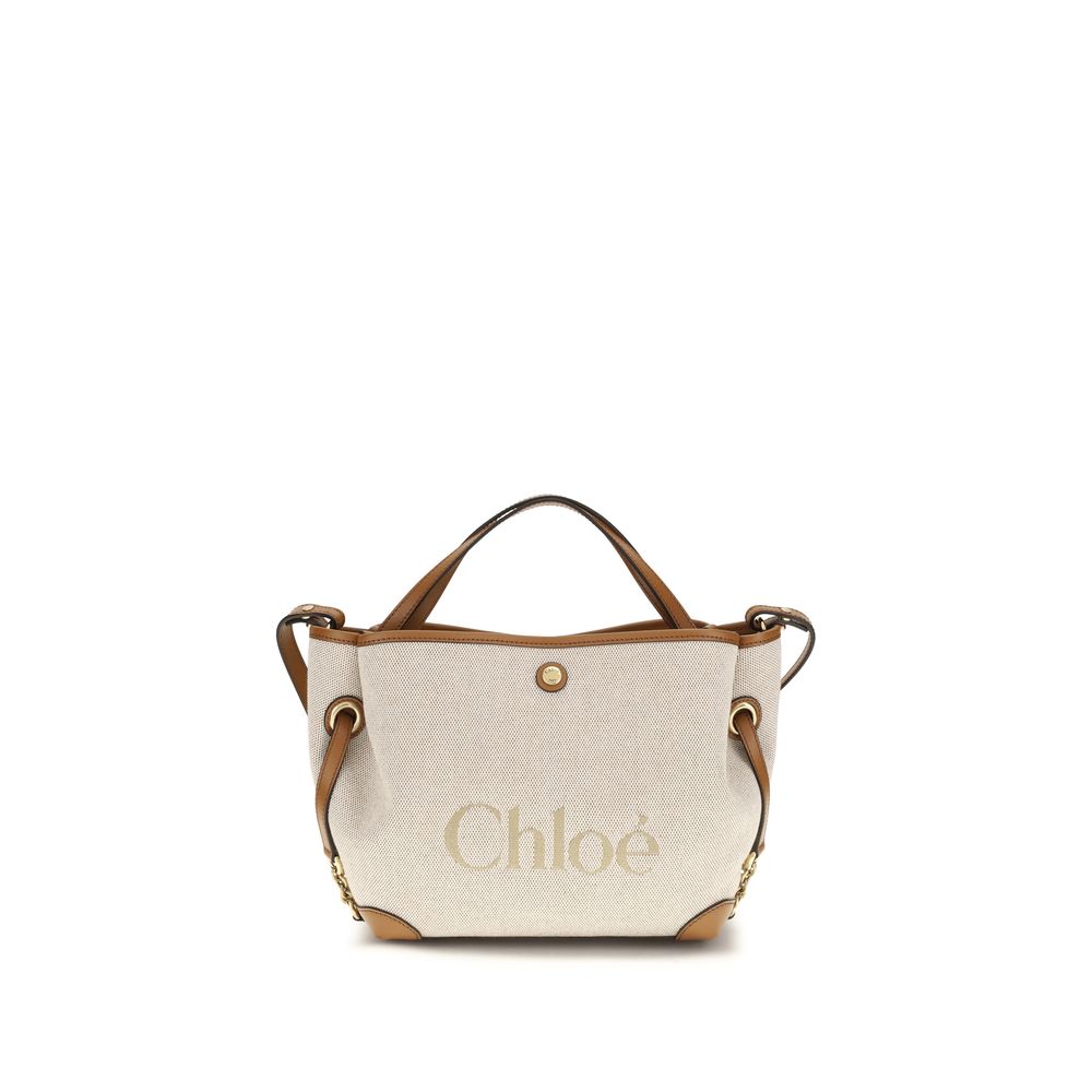 Chloé Beige Stoff-Schultertasche-1