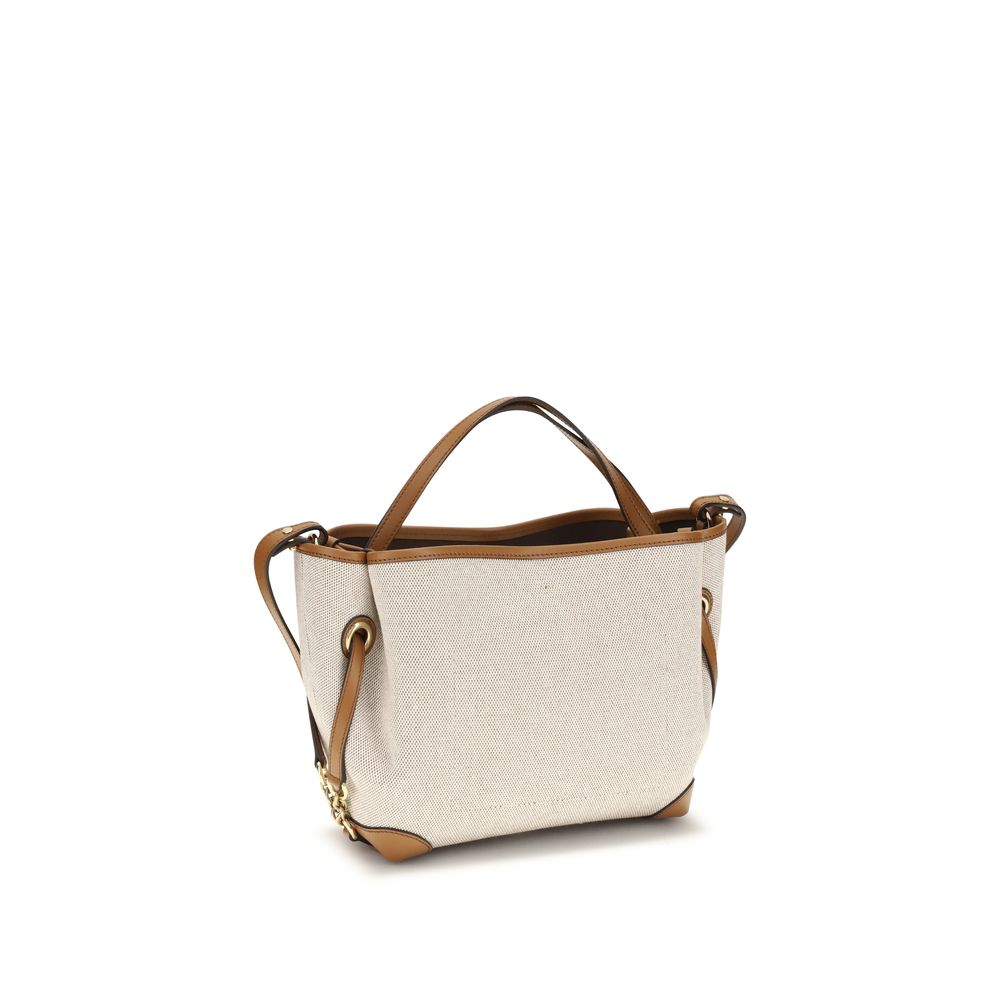 Chloé Beige Stoff-Schultertasche-3