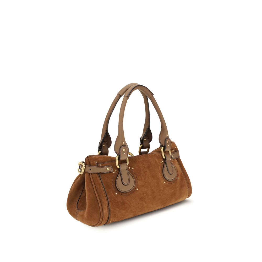 Chloé Braune Kalbsleder Bos Taurus Schultertasche-3
