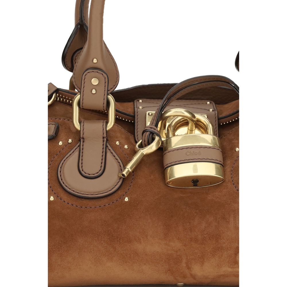 Chloé Braune Kalbsleder Bos Taurus Schultertasche-4