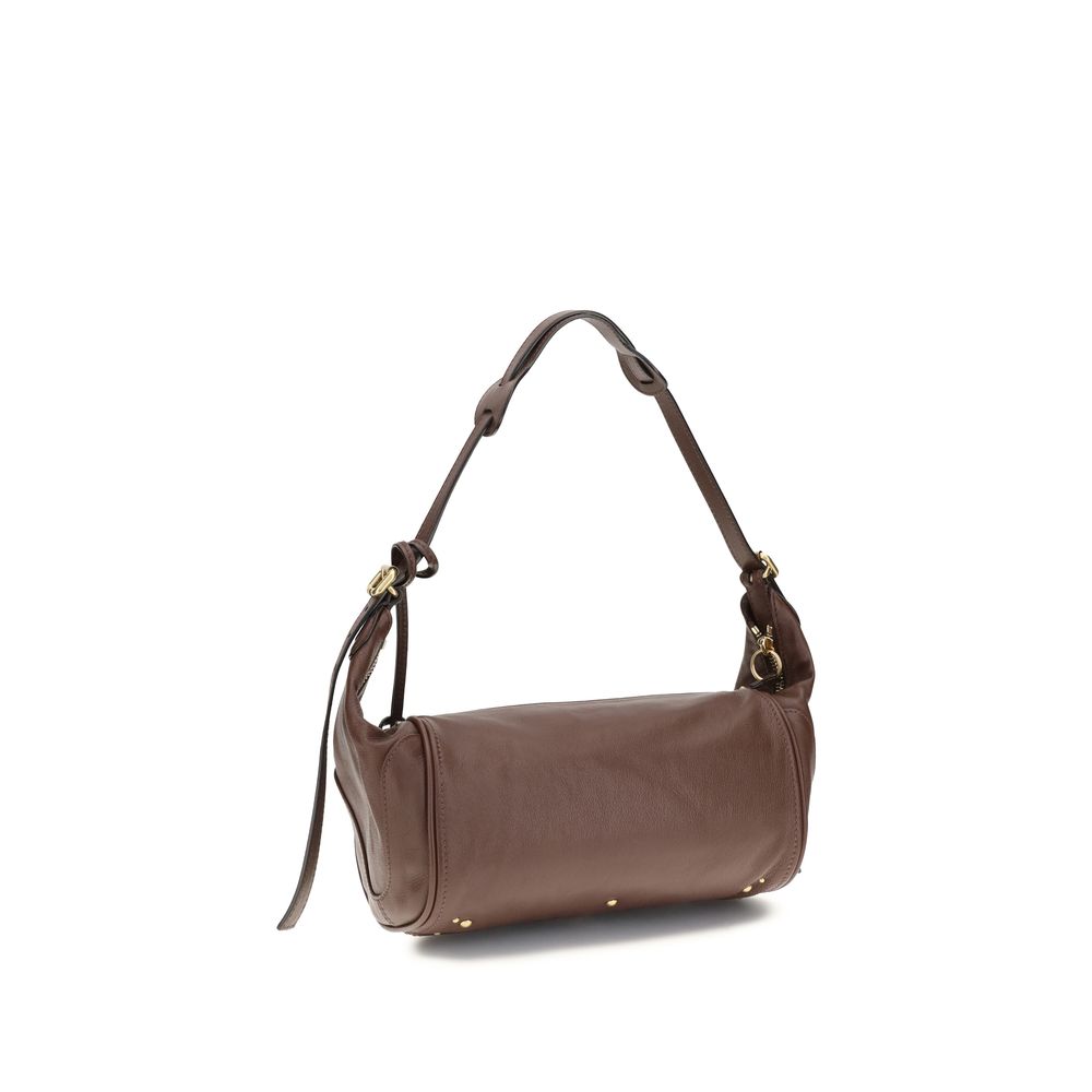 Chloé Braune Kalbsleder Bos Taurus Schultertasche-3