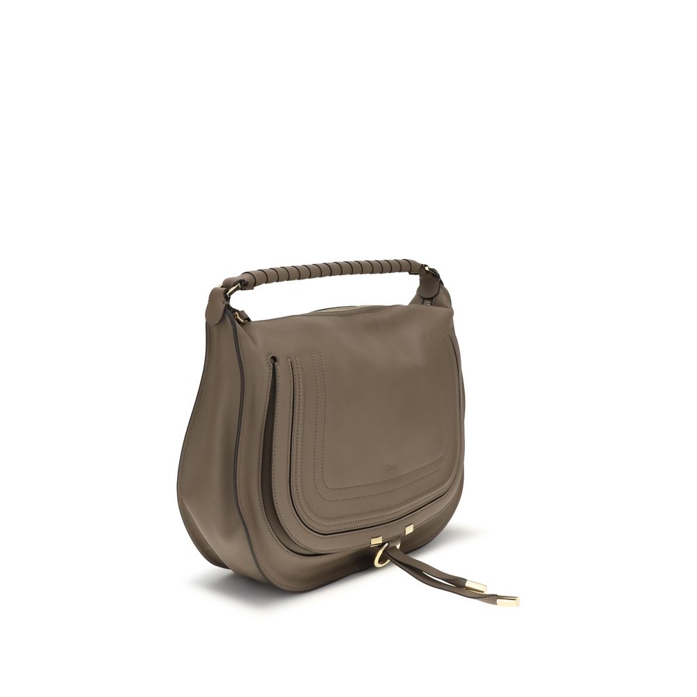 Chloé Beige Kalbsleder Bos Taurus Schultertasche-2