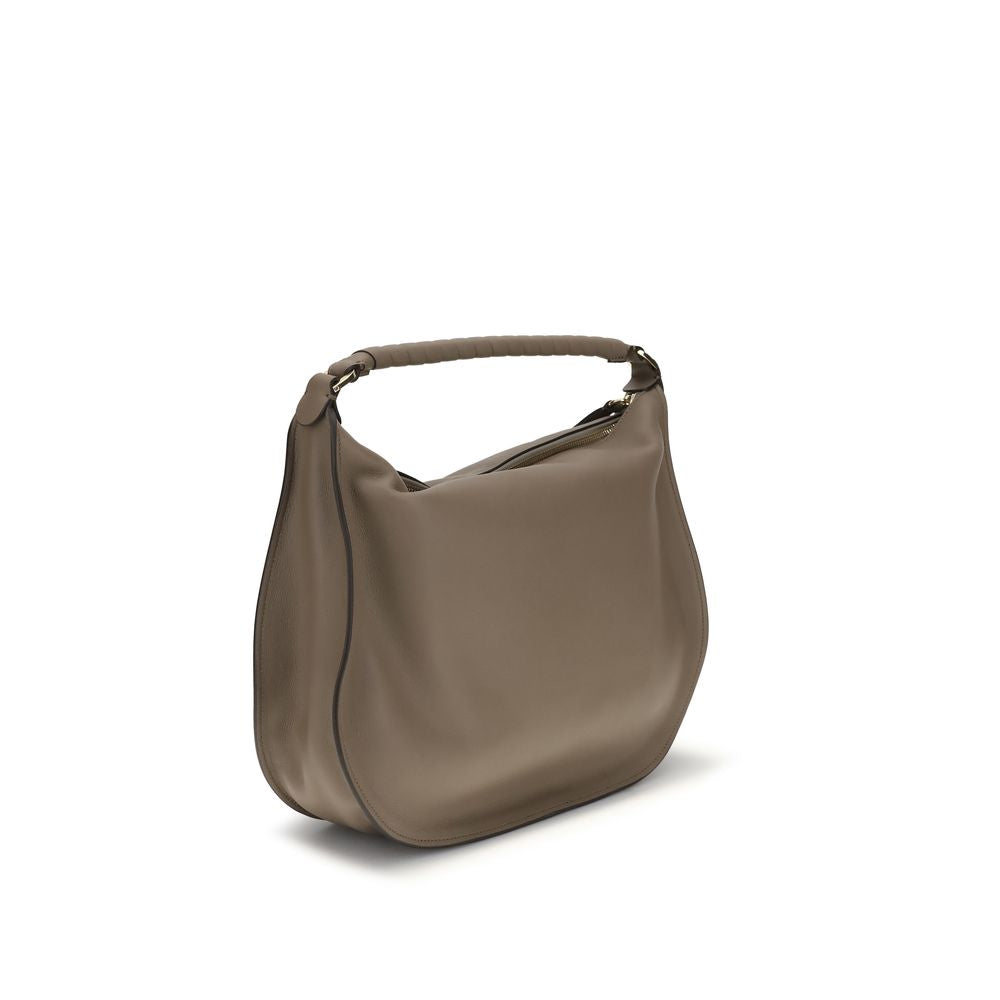 Chloé Beige Kalbsleder Bos Taurus Schultertasche-3