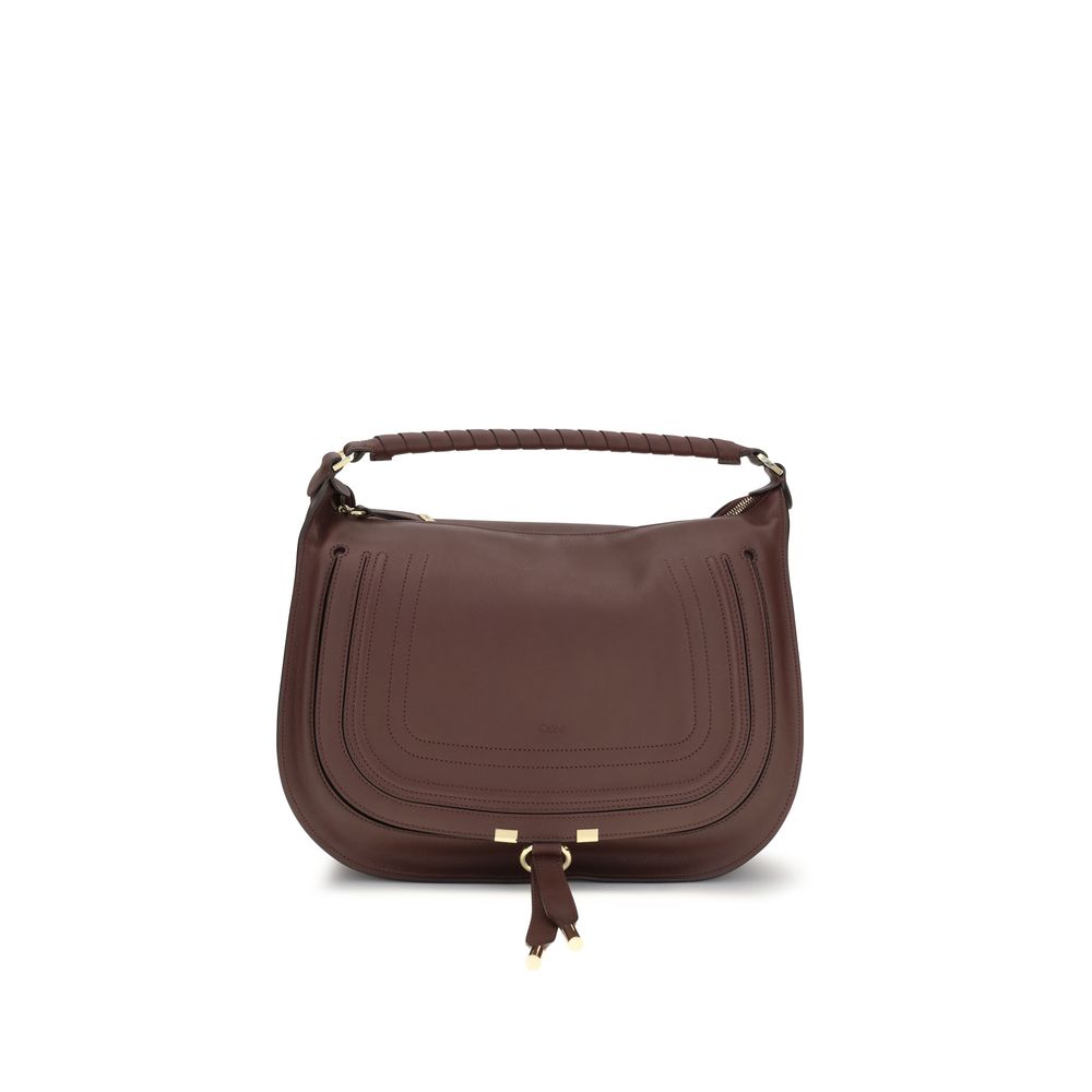 Chloé Braune Kalbsleder Bos Taurus Schultertasche-1