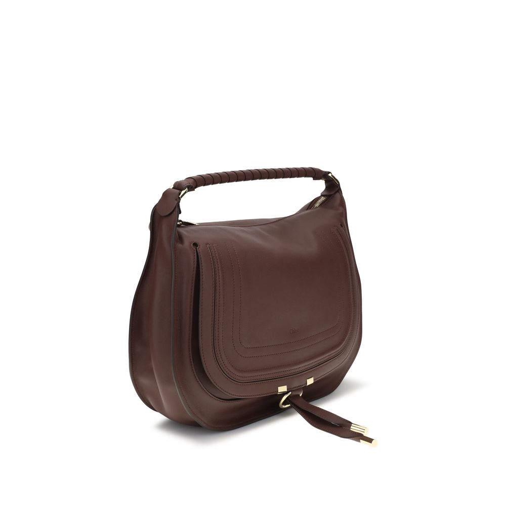 Chloé Braune Kalbsleder Bos Taurus Schultertasche-2