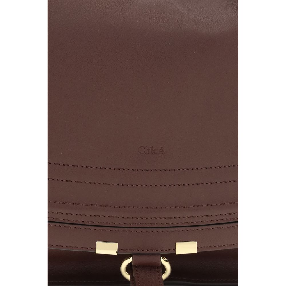 Chloé Braune Kalbsleder Bos Taurus Schultertasche-4