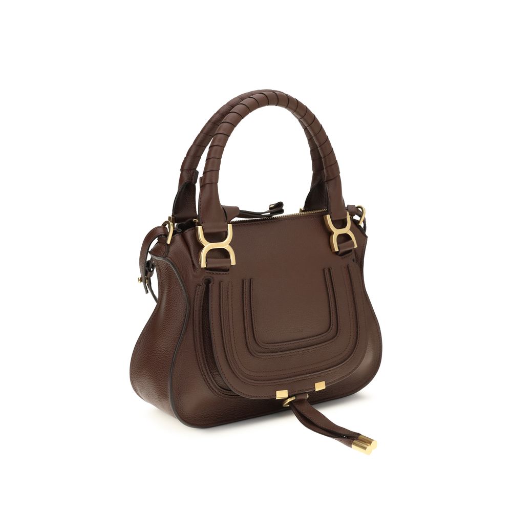 Chloé Braune Kalbsleder Bos Taurus Schultertasche-2