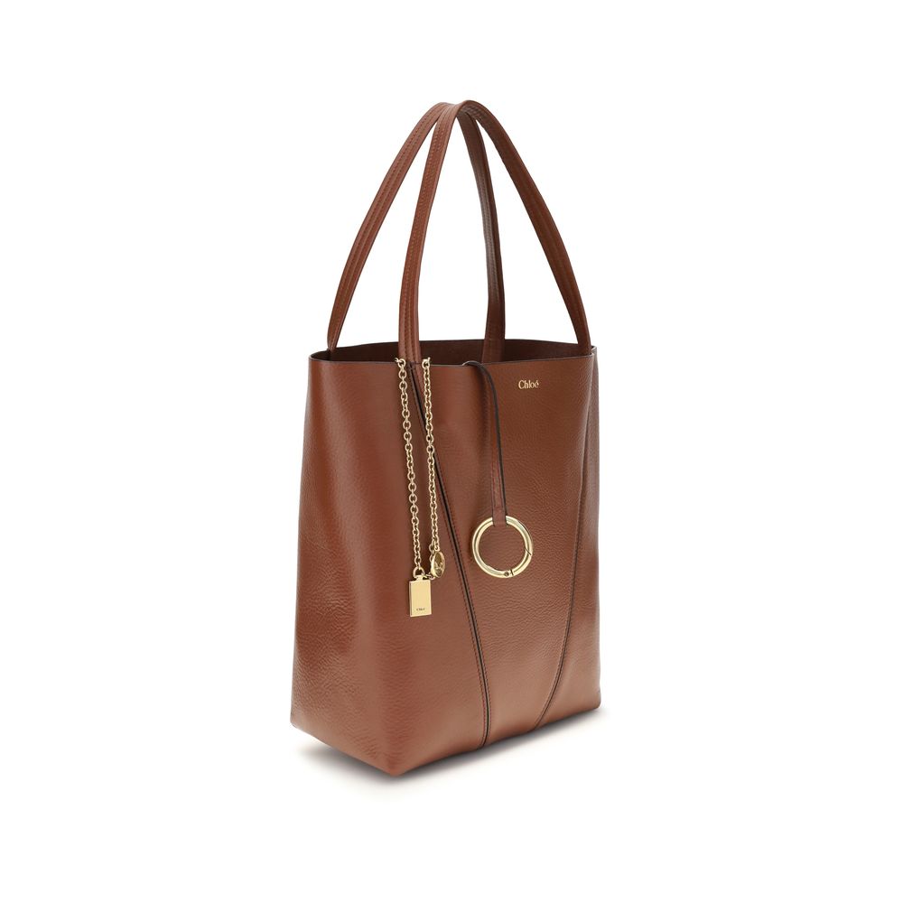 Chloé Braune Kalbsleder Bos Taurus Schultertasche-2
