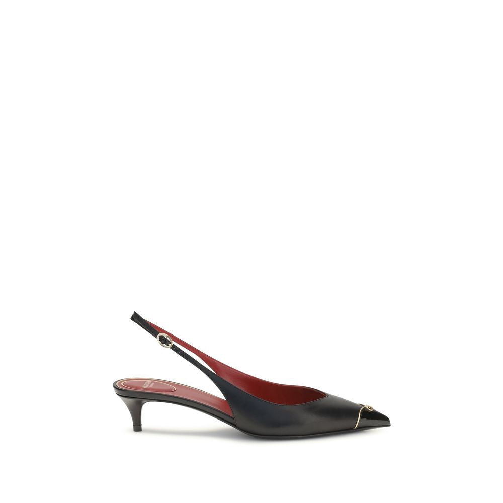 Valentino Garavani Schwarze Pumps aus Kalbsleder Bos Taurus-1