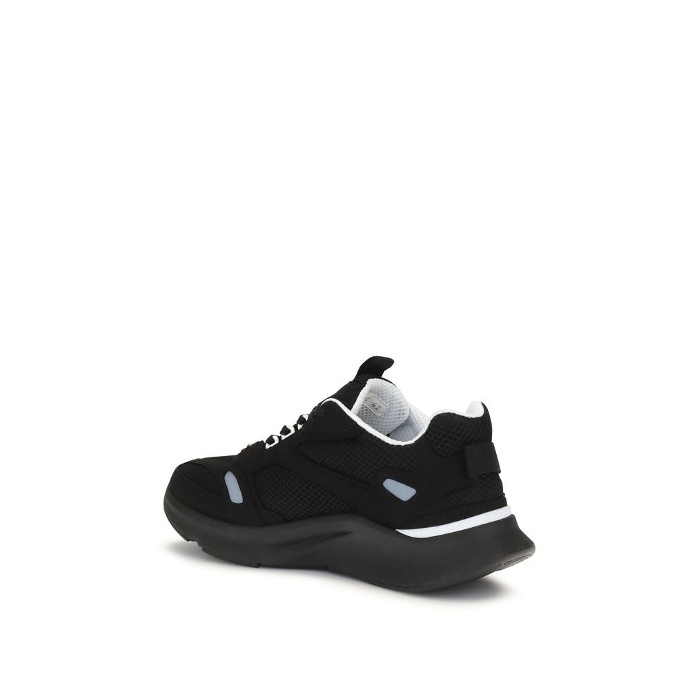 Valentino Garavani Schwarze Stoff-Sneaker-3