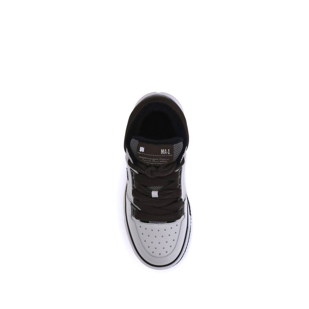 Amiri Braune Kalbsleder Bos Taurus Low Top Sneaker-4