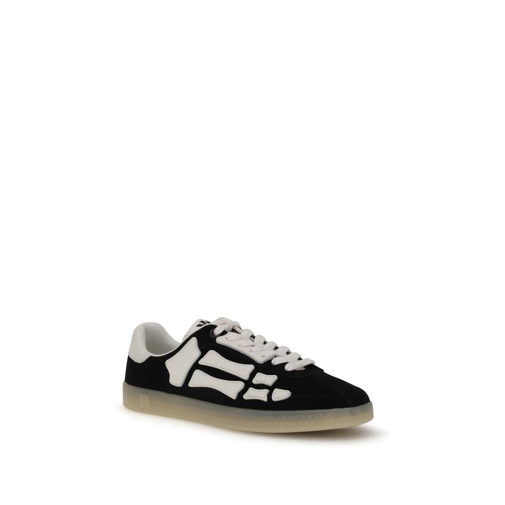 Amiri Schwarze Bos Taurus Kalbsleder Low-Top-Sneaker-2