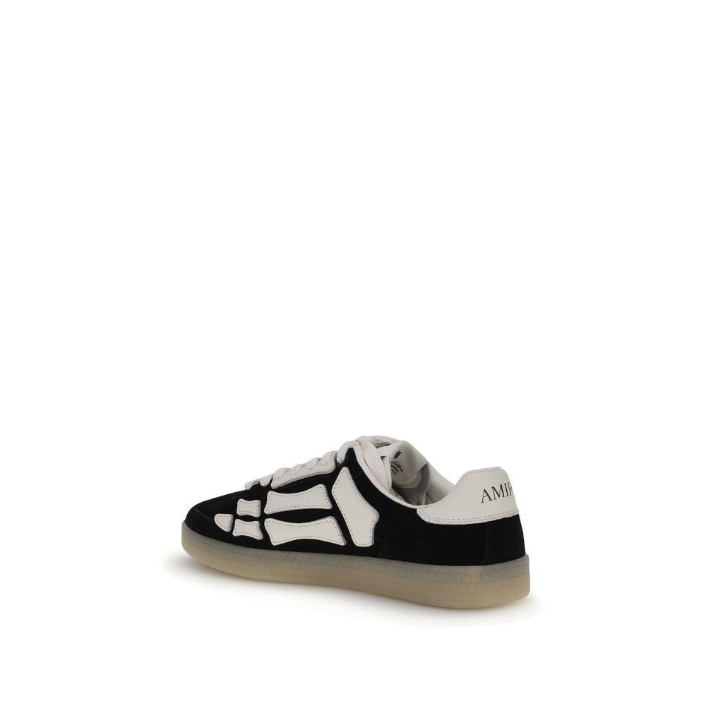 Amiri Schwarze Bos Taurus Kalbsleder Low-Top-Sneaker-3