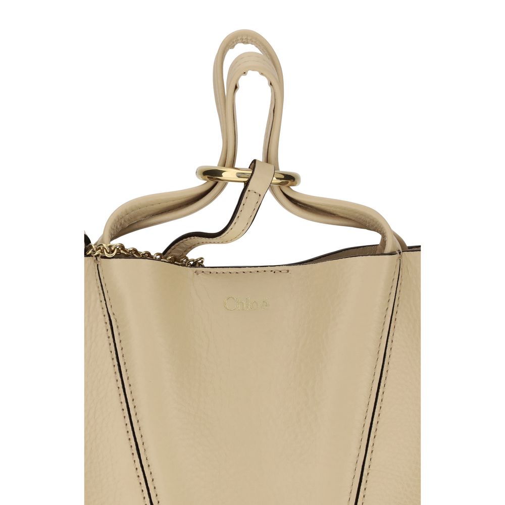 Chloé Beige Kalbsleder Bos Taurus Schultertasche-4