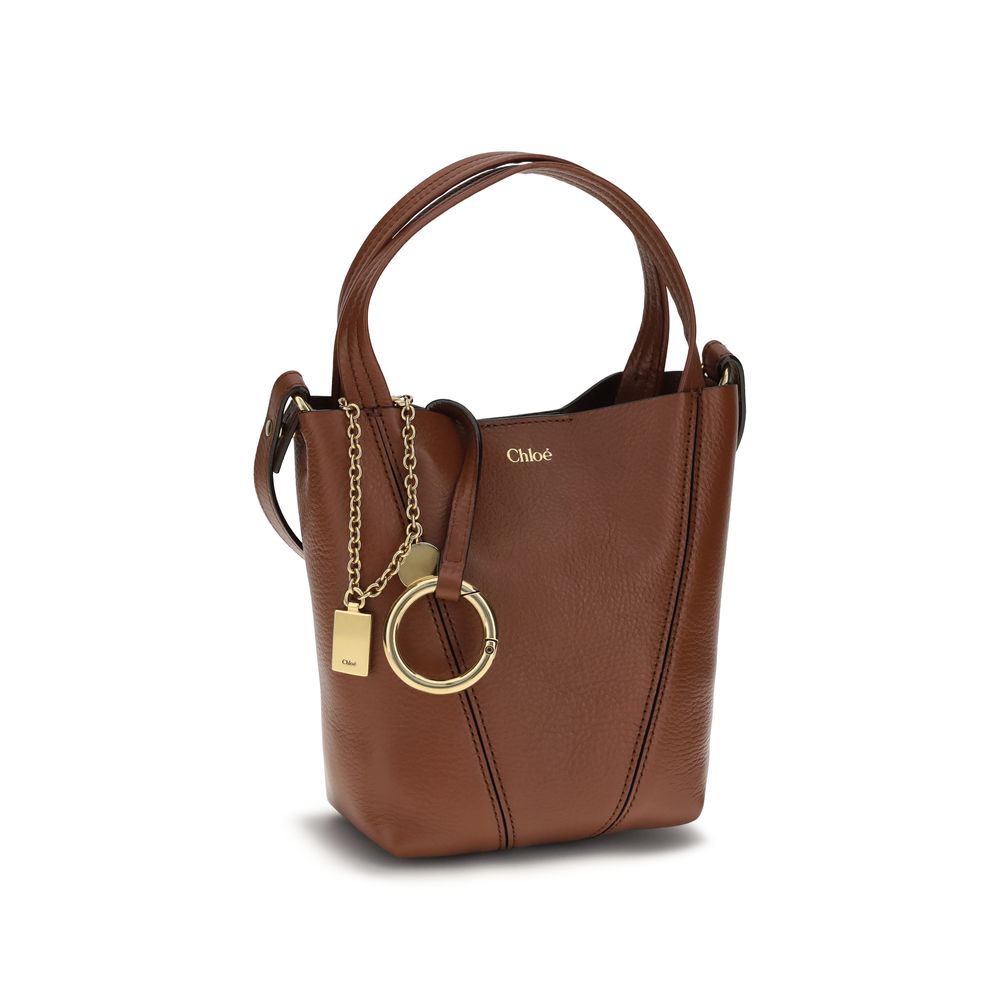 Chloé Braune Kalbsleder Bos Taurus Schultertasche-2
