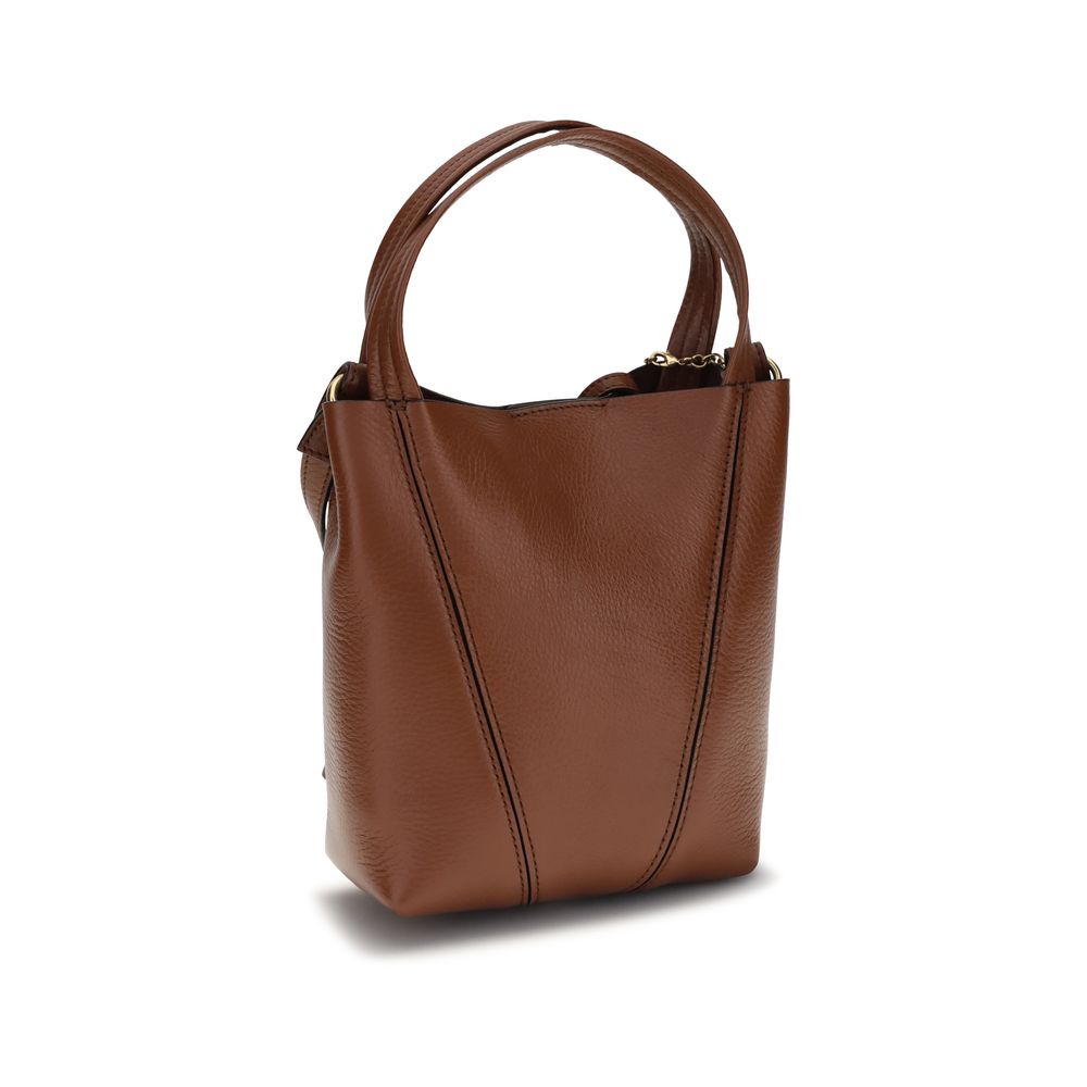 Chloé Braune Kalbsleder Bos Taurus Schultertasche-3