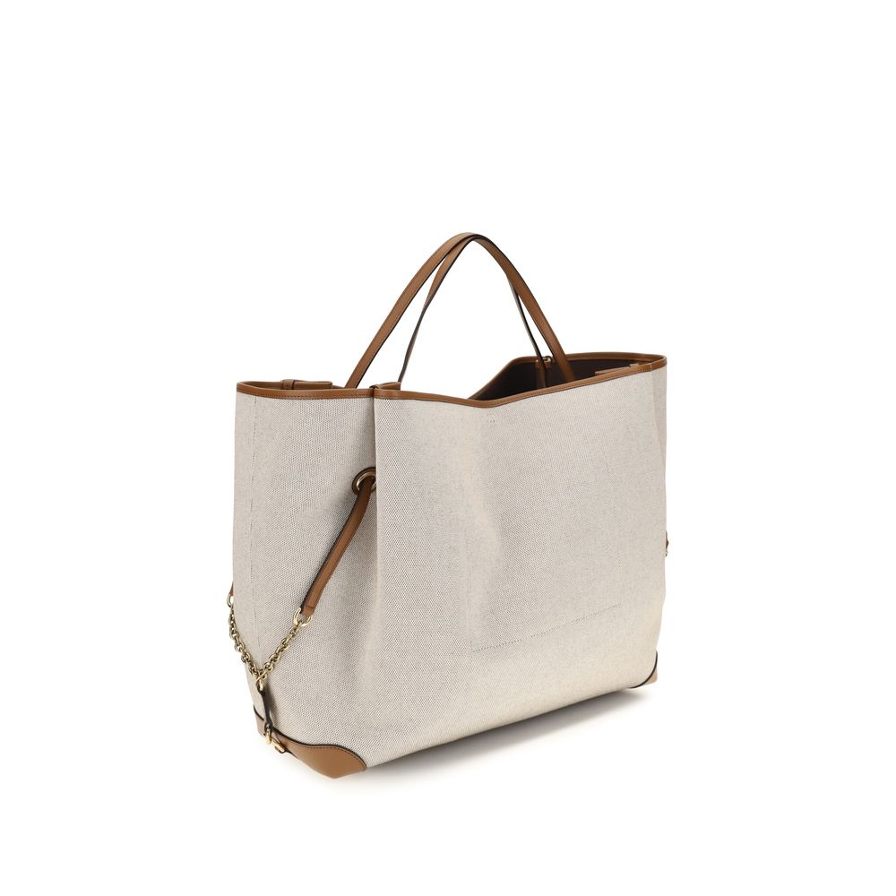Chloé Beige Cotton Shoulder Bag-3