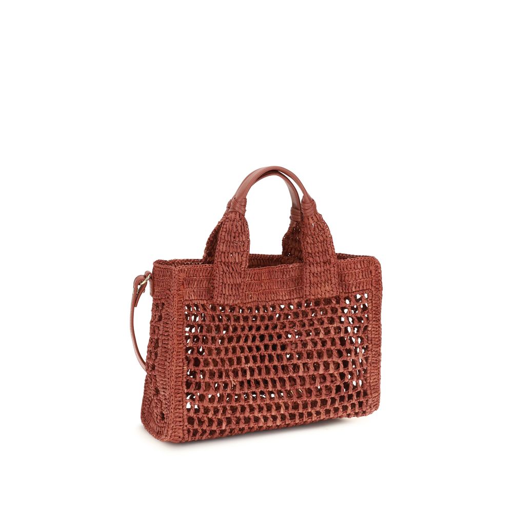 Chloé Multicolor Raffia Shoulder Bag-3