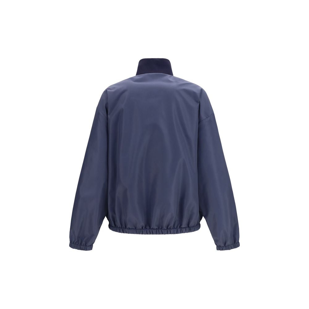 Miu Miu Blaue Polyester-Jacke in voller Länge-2