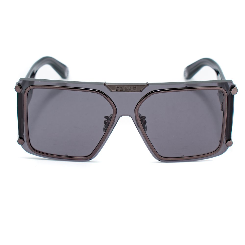 Philipp Plein Graue Sonnenbrille mit Einspritzung-2