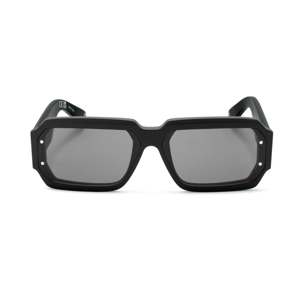 Philipp Plein Schwarze Sonnenbrille aus Acetat-2