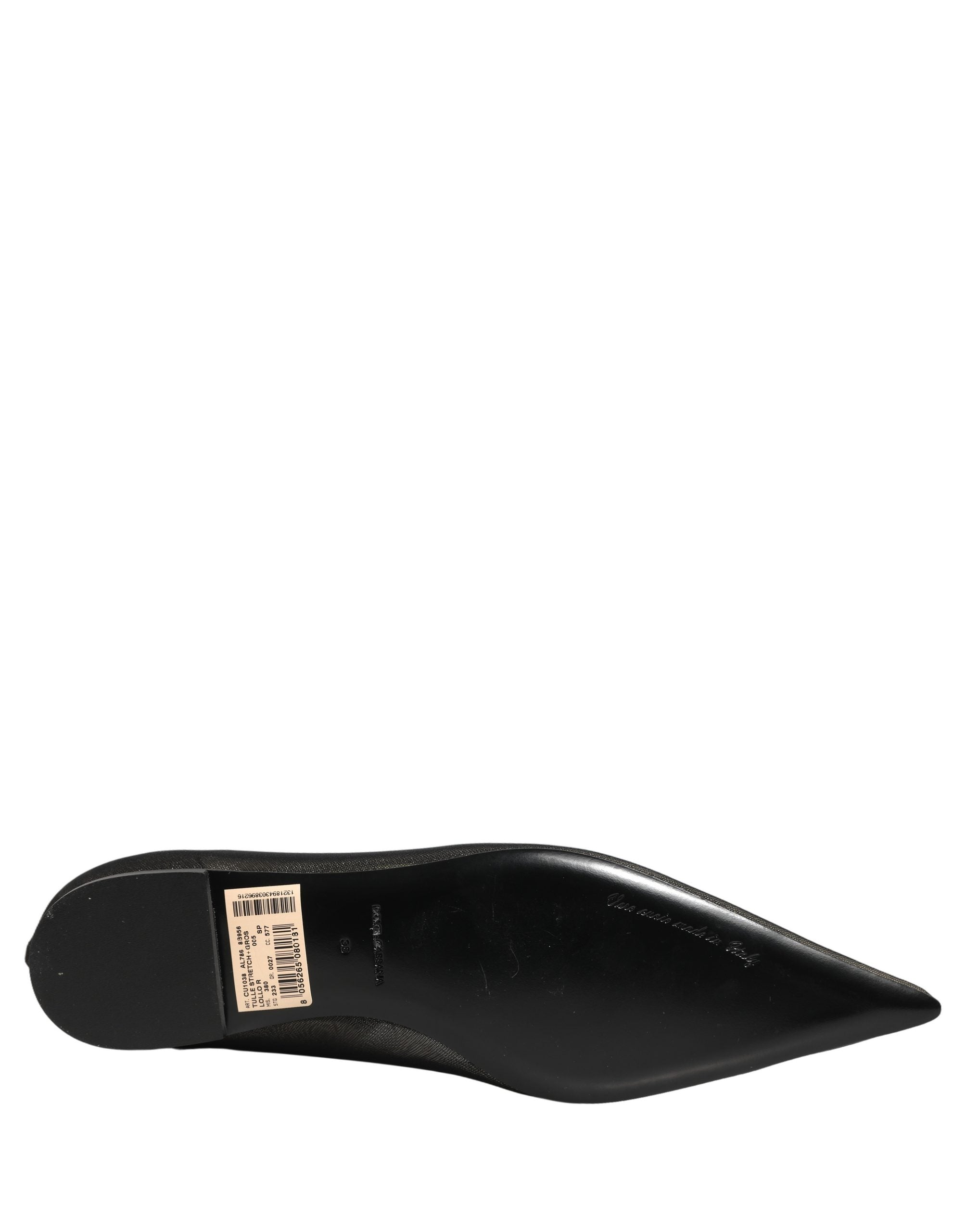 Dolce & Gabbana Schwarze Overknee-Stiefel aus Tüll-3