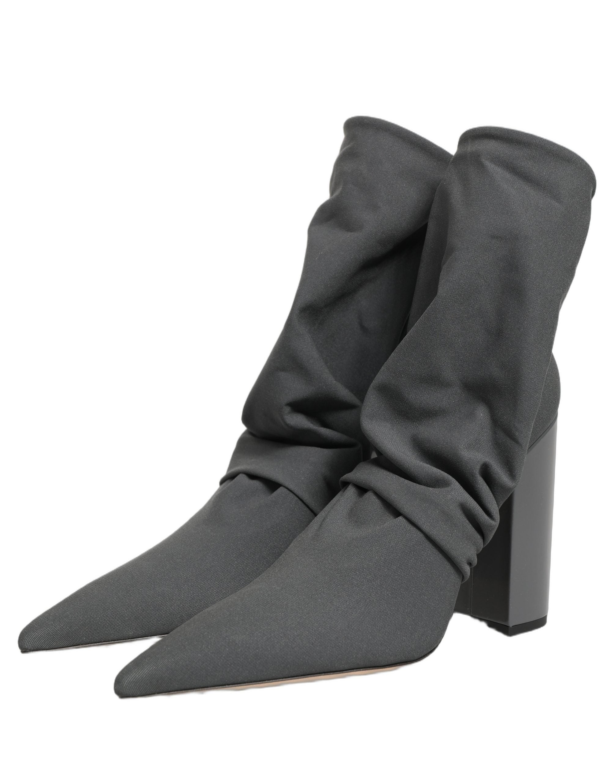 Dolce & Gabbana Graue Stretch-Socken-Stiefeletten-4
