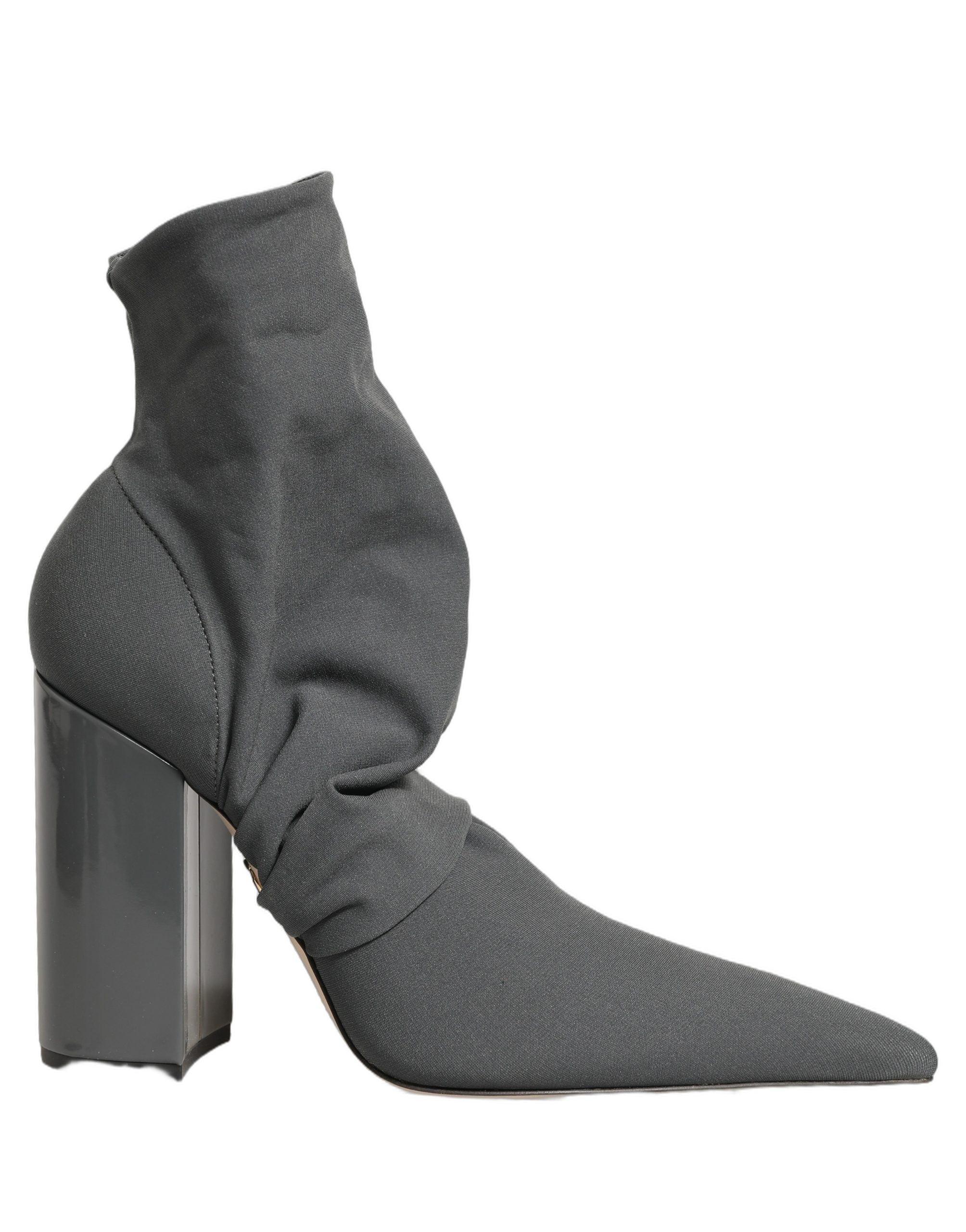 Dolce & Gabbana Graue Stretch-Socken-Stiefeletten-7