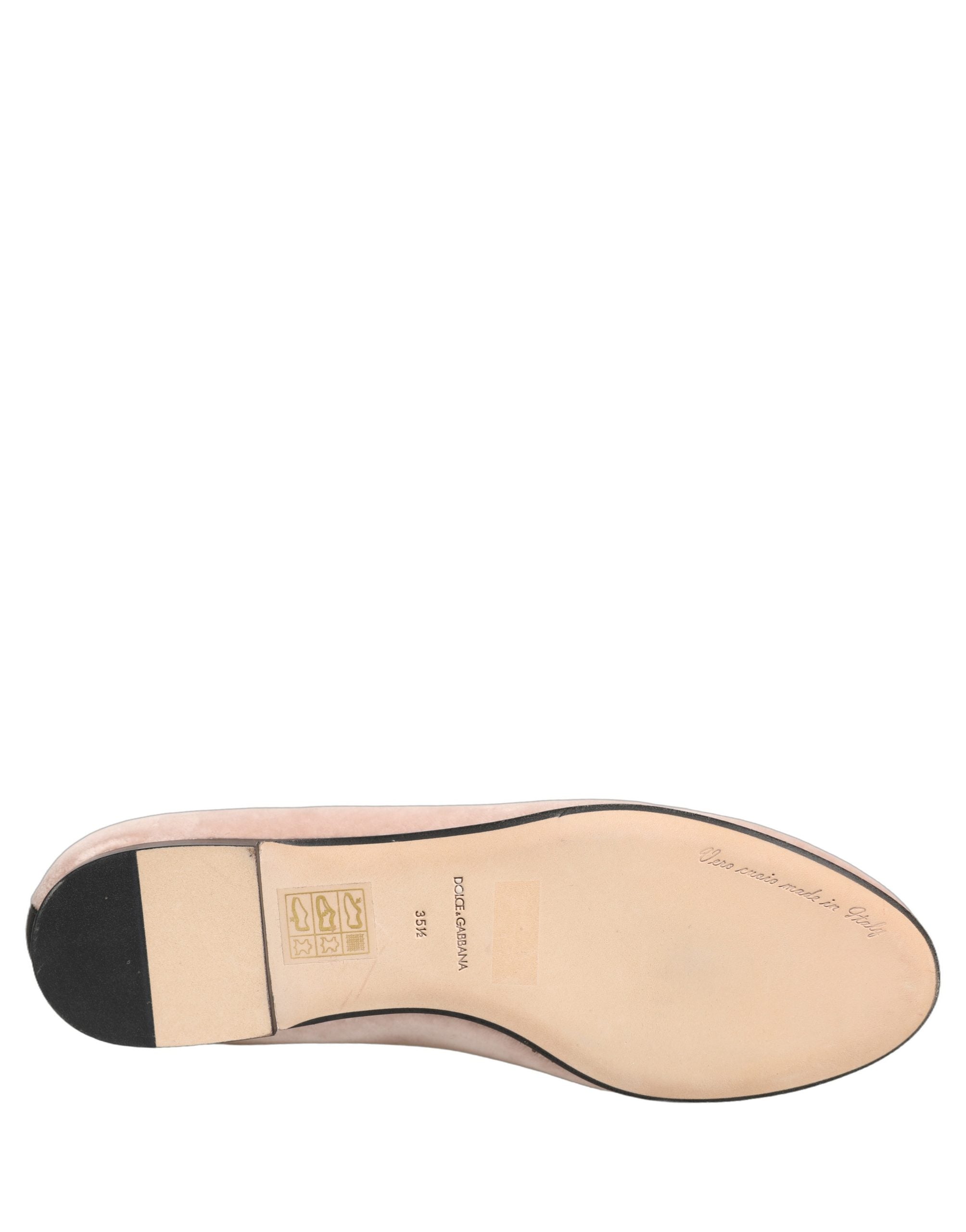 Dolce & Gabbana Pink Velvet Devotion Loafers Flats Shoes-7