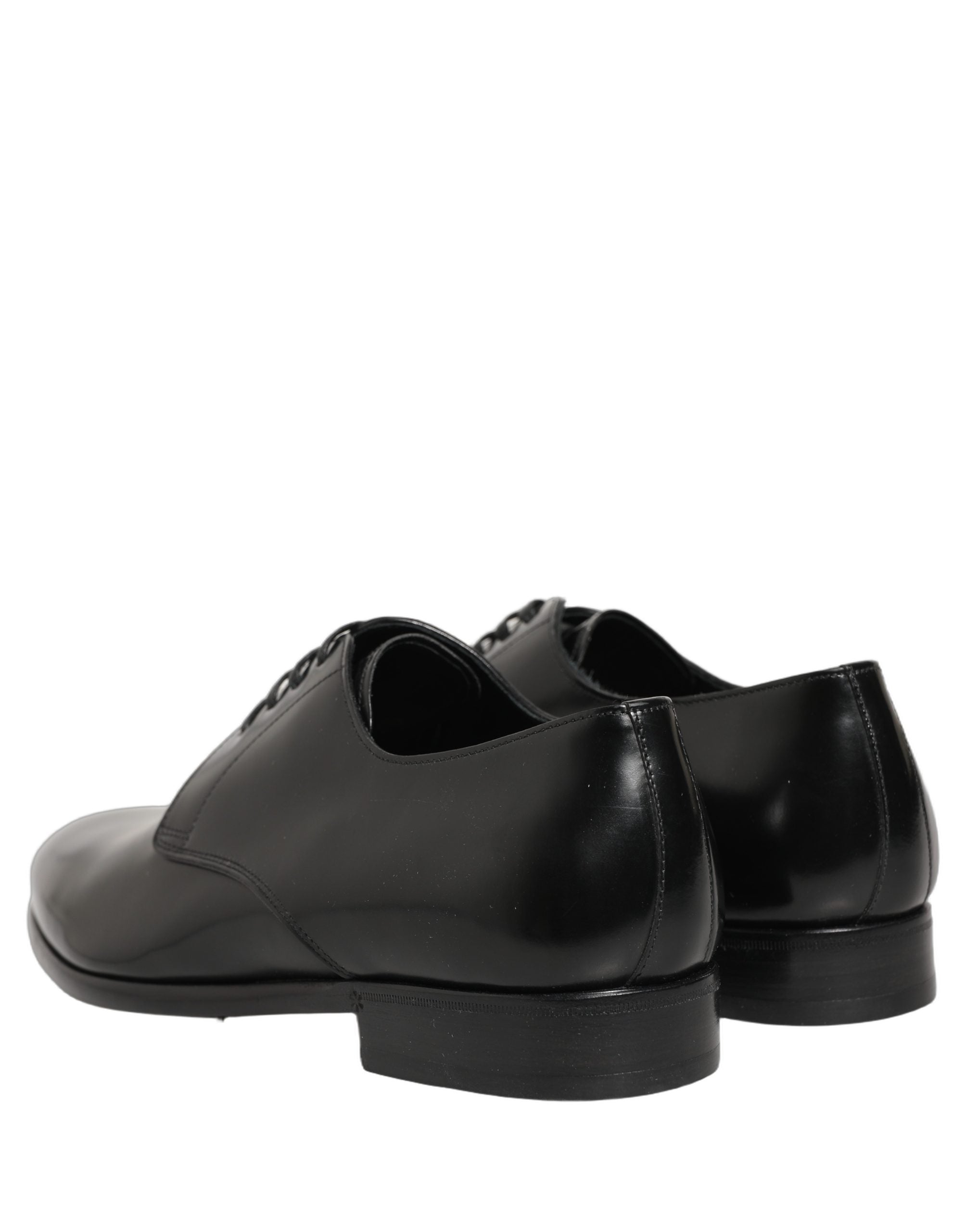 Dolce & Gabbana Schwarze Leder Schnür-Derby-Anzugschuhe-3
