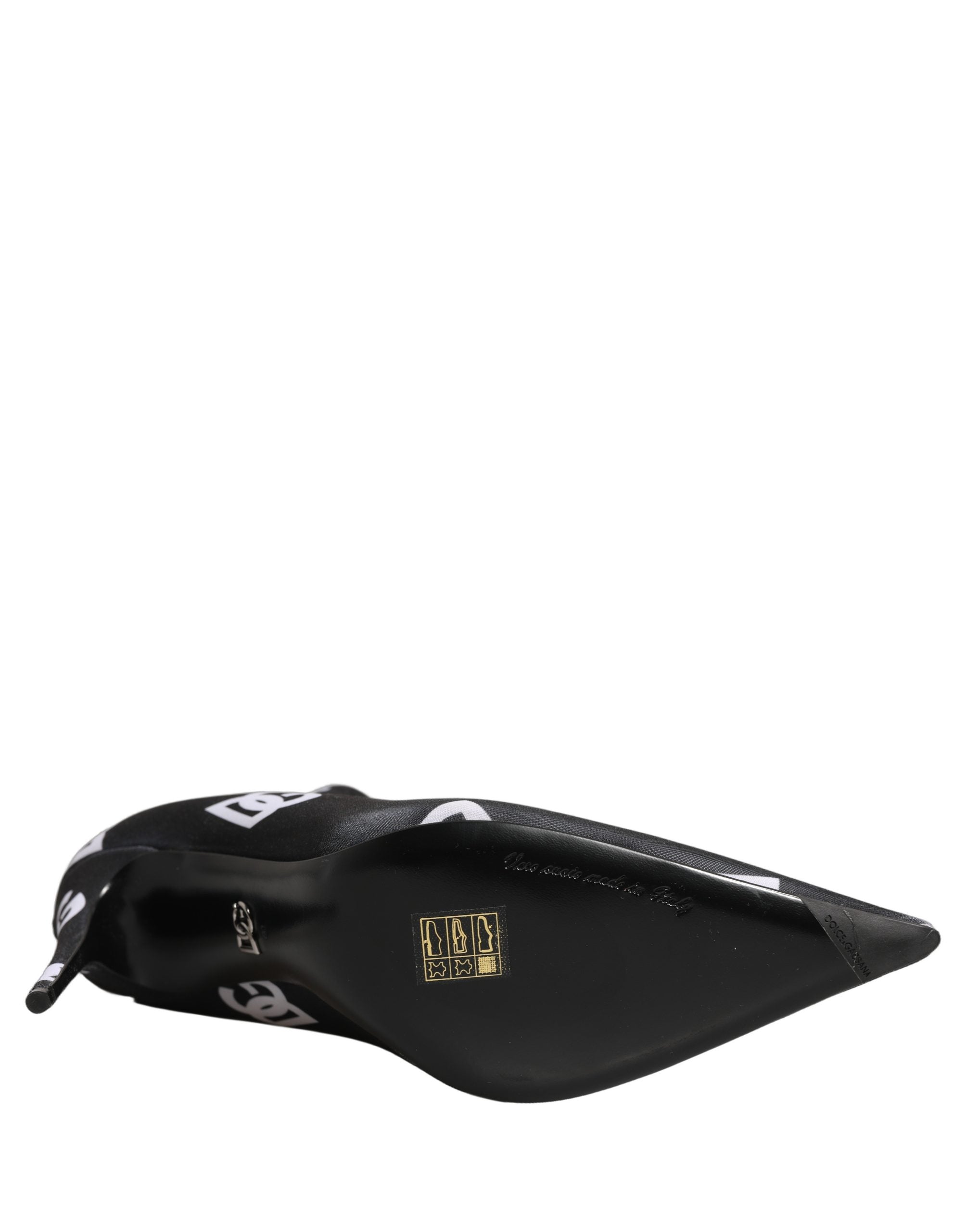 Dolce & Gabbana Schwarze Stretch-Stiefeletten mit Logo-2