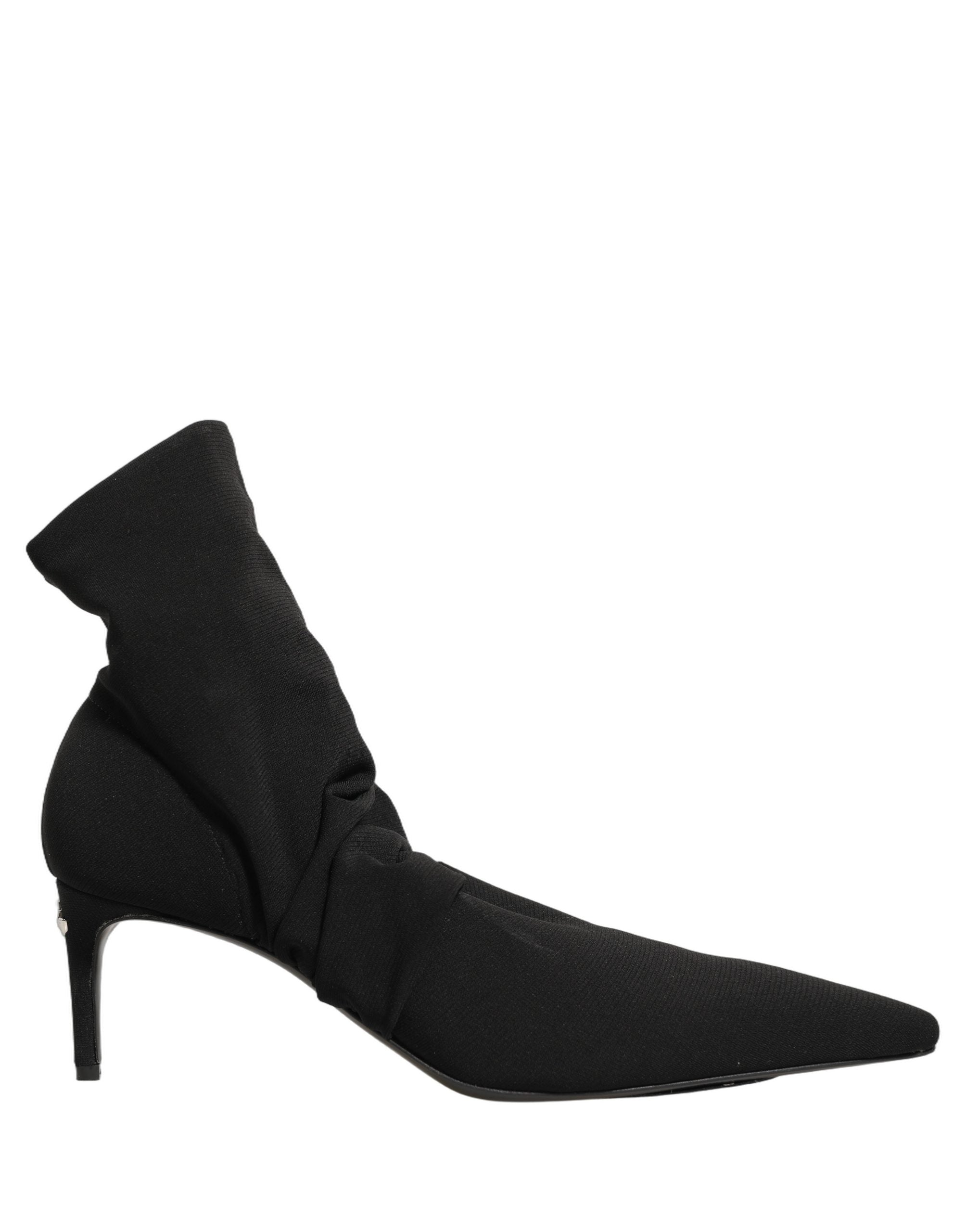 Dolce & Gabbana Schwarze Socken-Stiefel mit Absatz, Knöchelhoch-5