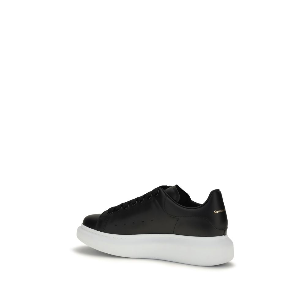 Alexander McQueen Schwarze Bos Taurus Plateau-Sneaker aus Kalbsleder-3