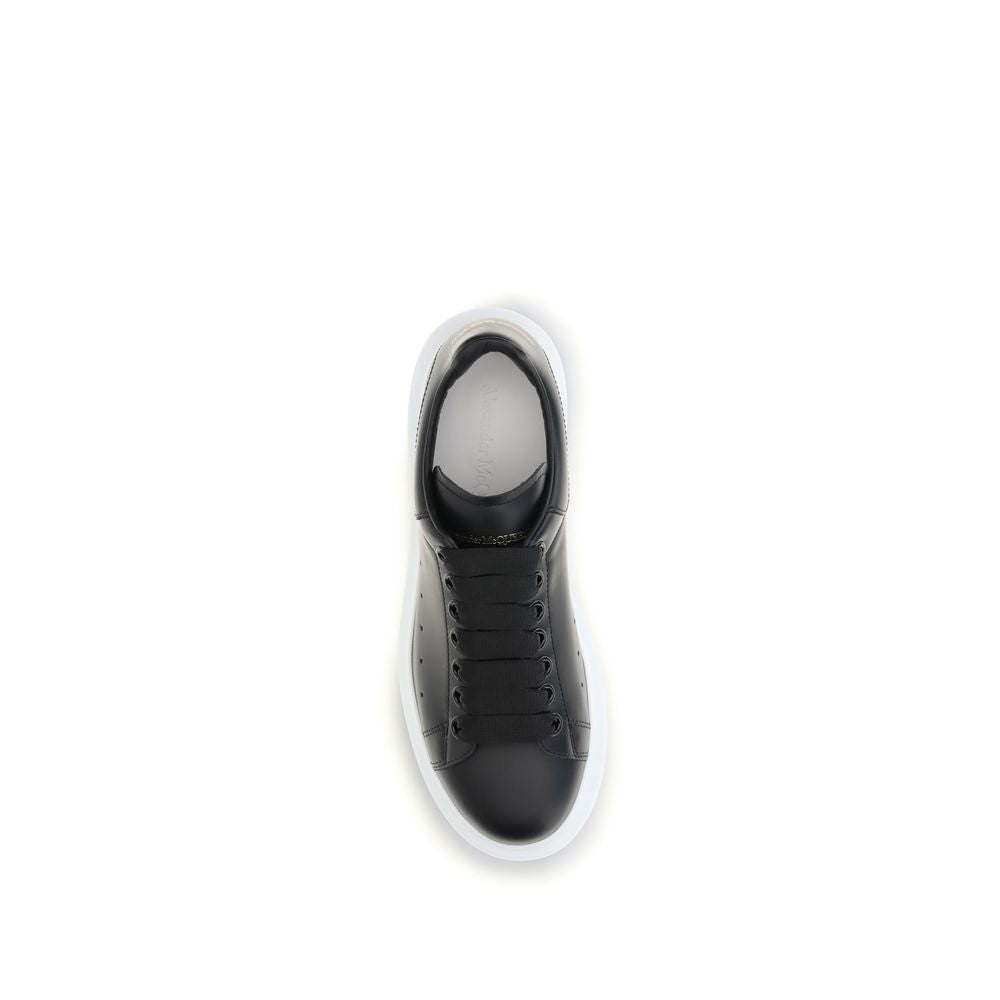 Alexander McQueen Schwarze Bos Taurus Plateau-Sneaker aus Kalbsleder-4